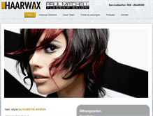 Tablet Screenshot of haarwax.com